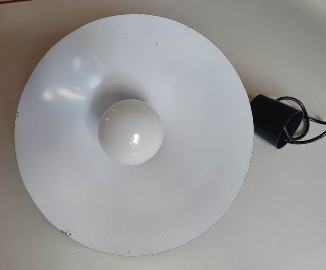 Lampara techo estilo campana vintage negro