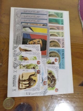 19 sellos de Yemen