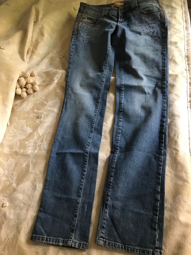 Pant John Galliano t.30/44 jeans-push up.