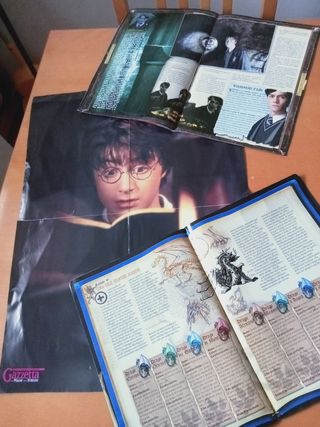HARRY POTTER riviste+posters+kit incantesimi