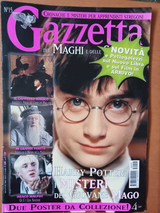 HARRY POTTER riviste+posters+kit incantesimi