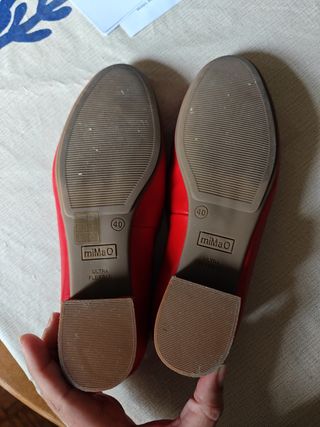 Zapato mocasin rojo MIMAO
