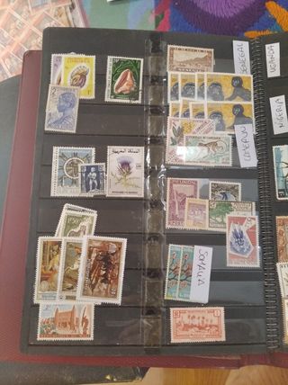 Colección sellos de África.