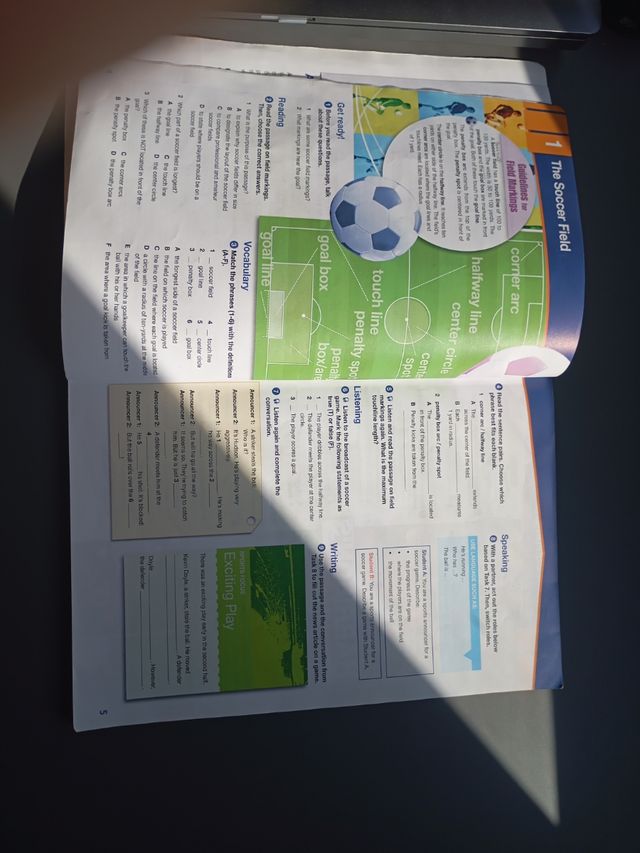 Libro de inglés grado de deportes