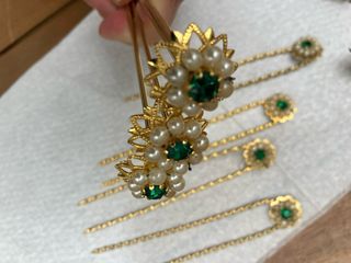 Aderezo fallera niña en verde