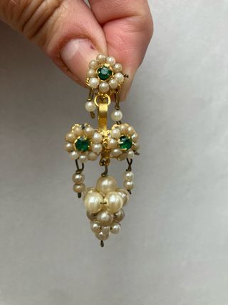 Aderezo fallera niña en verde