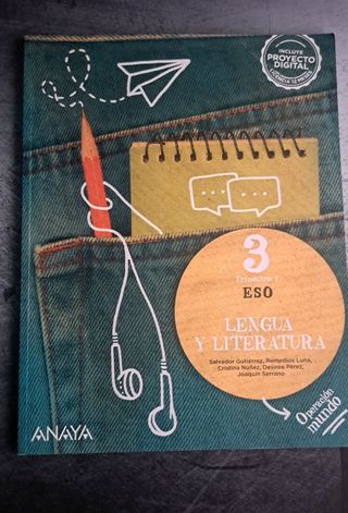 Libro de lengua y literatura 3°ESO