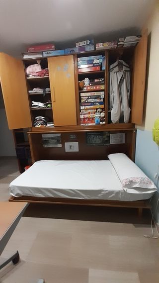 Cama abatible con armarios