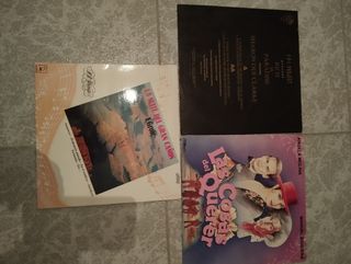 Tres discos de vinilo,