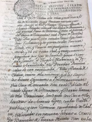 legajos antiguos siglo XVIII y XIX.