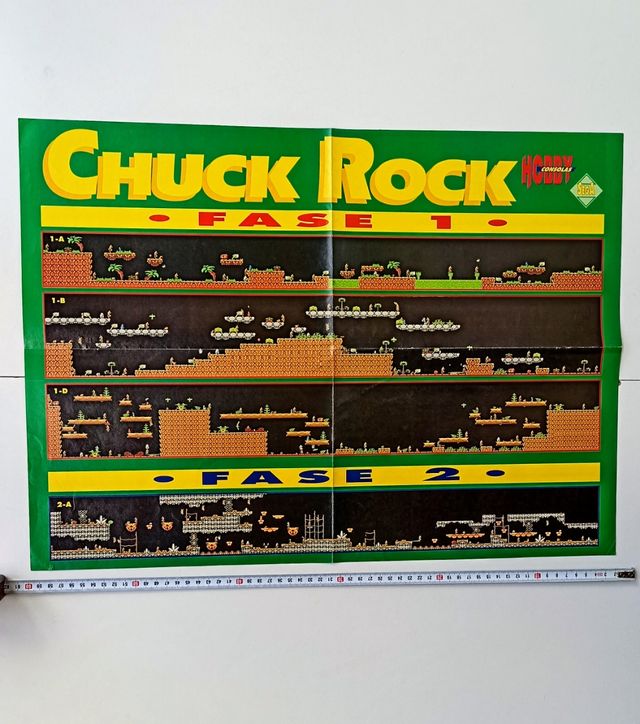 POSTER MAPA CHUCK ROCK HOBBY CONSOLAS