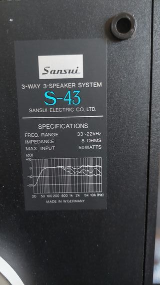 Altavoces Sansui S-43