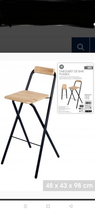 Taburete plegable