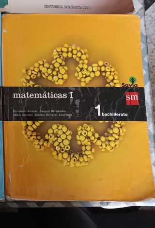 Libro Matemáticas 1 bachillerato SM
