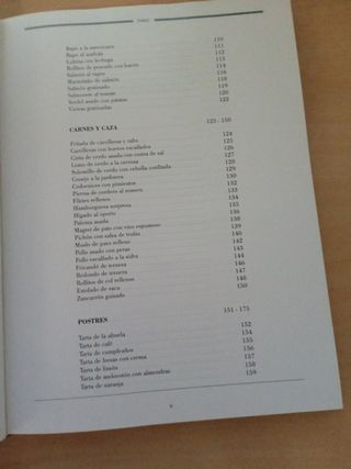 Libro de cocina, Karlos Arguiñano, El menú de c