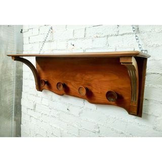 Perchero con balda sombrerera