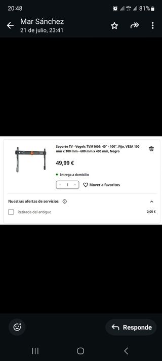 Soporte TV 40-100'' - 75KG