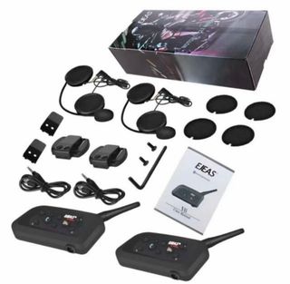🟢 x2 INTERCOMUNICADOR MOTO EJEAS V6 PRO