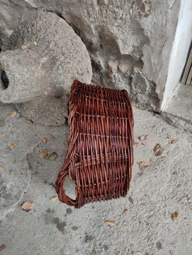 Cesta o Canasta de mimbre.