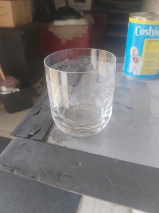 Vasos artesanal de cristal