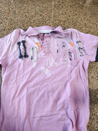 Polo manga corta hombre azul otro rosa de regalo