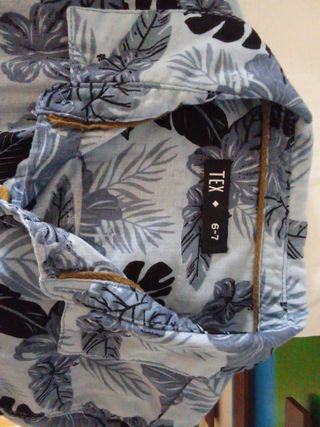 Camisa de vestir niño6-7 años verano