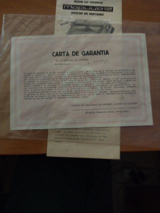 Maquina de escribir Martisa 12