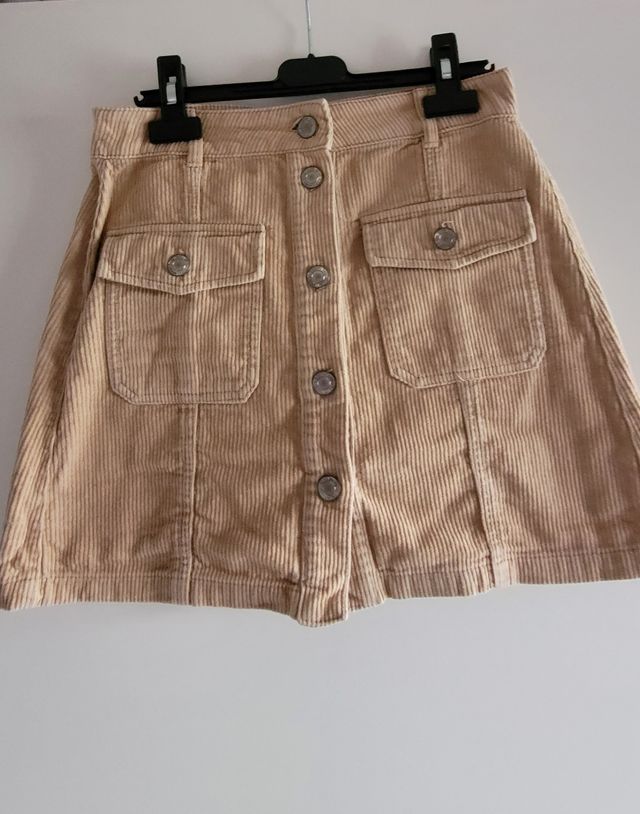 Falda de pana Stradivarius Talla36