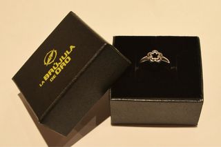 SORTIJA DE ORO BLANCO 18K/1.6Gr