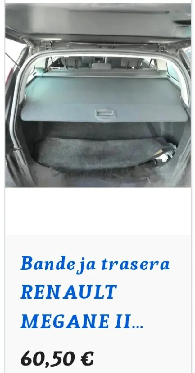 Bandeja maletero Renault