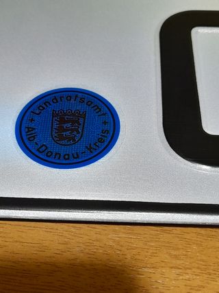 TARGA DOGANALE ORIGINALE SCADUTA UL04841