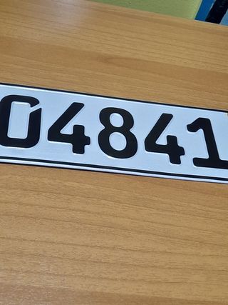 TARGA DOGANALE ORIGINALE SCADUTA UL04841