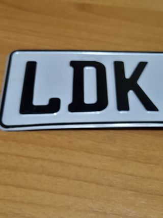 TARGA DOGANALE ORIGINAL SCADUTA LKD03004