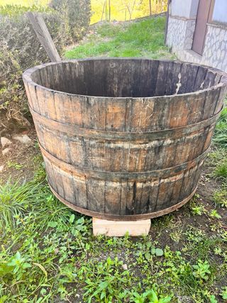 Tinozza in legno per vendemmia  Vintage