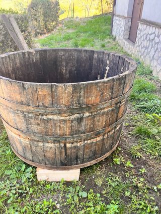 Tinozza in legno per vendemmia  Vintage
