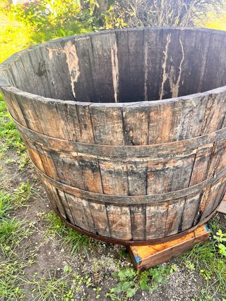 Tinozza in legno per vendemmia  Vintage