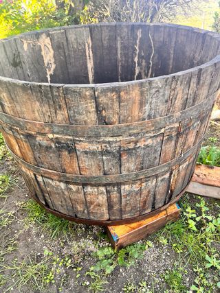 Tinozza in legno per vendemmia  Vintage