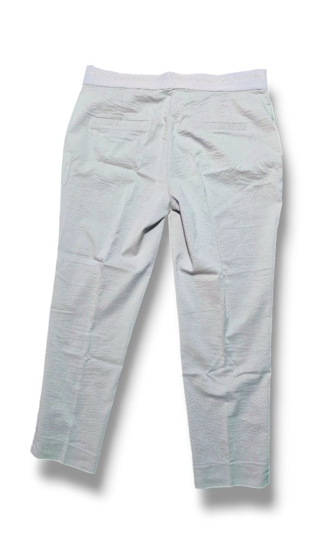Pantaloni azzurri gessati
