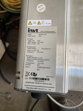 Variador de frecuencia solar