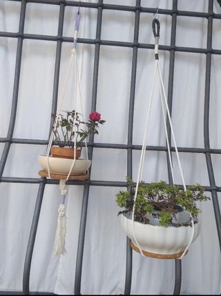 Set Portavaso Macrame 