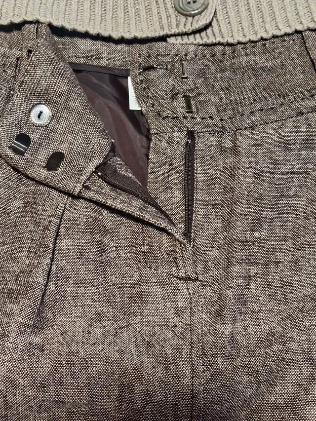 Saia forrada estilo retro em linho