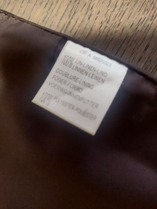 Saia forrada estilo retro em linho