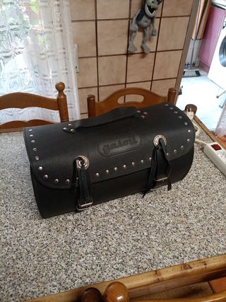 Bolsa de viaje trasera moto custom
