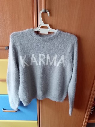 Jersey gris de Bershka