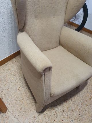 Sillon orejero beige