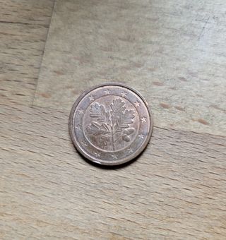 Lote 6 monedas 2 céntimos Euro.