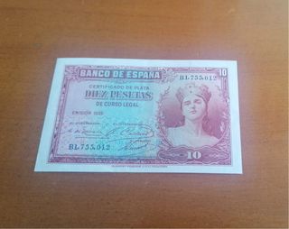 Billete 10 pesetas 1935!
