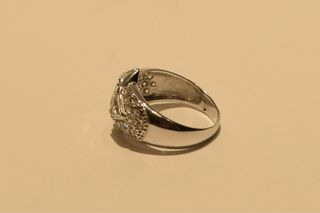 SORTIJA DE ORO BLANCO 18K/5.8Gr