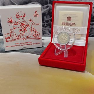 Moneda 2€ Vaticano 2024 Tomás de Aquino