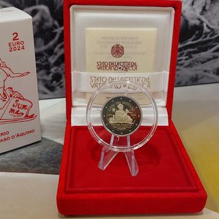 Moneda 2€ Vaticano 2024 Tomás de Aquino